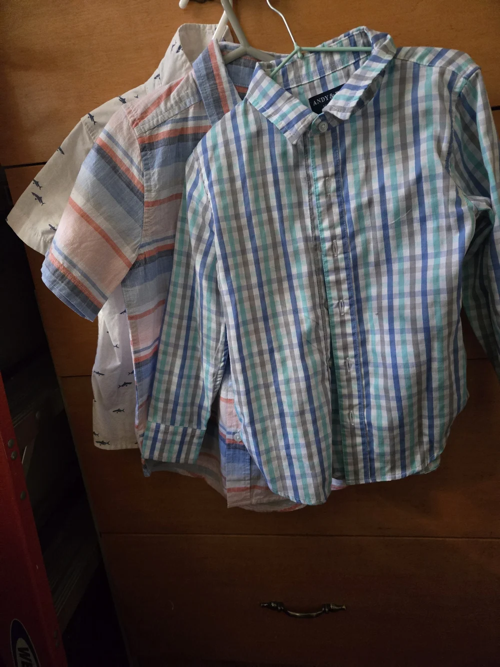 The Children's Place Blue, Green & White Plaid Button-Down Shirt